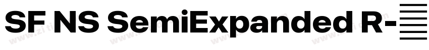 SF NS SemiExpanded R字体转换 SF NS SemiExpanded R字体转换